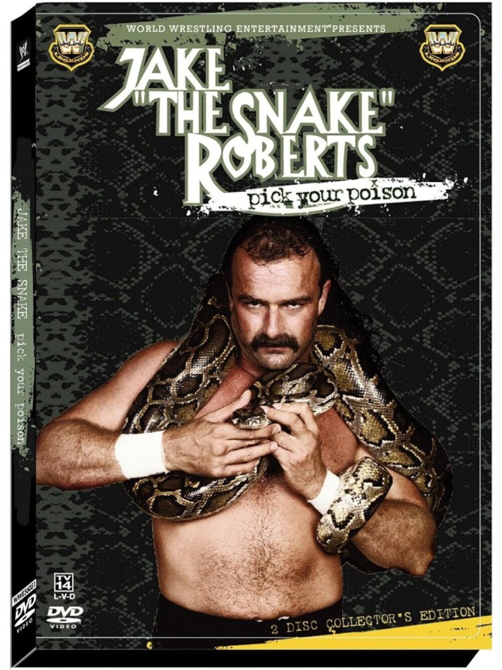 WWE Jake The Snake Roberts: Pick Your Poison (2-DVD Set, Region 1) Very Good!
